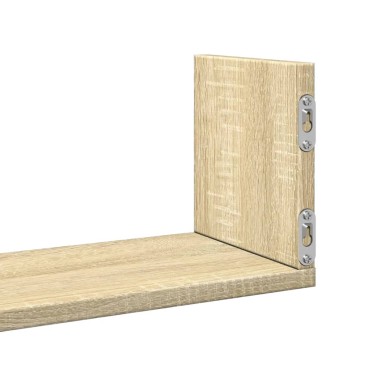 vidaXL Ραφιέρες Τοίχου 3 τεμ. Sonoma Δρυς 80x18x18cm από Επεξ. Ξύλο