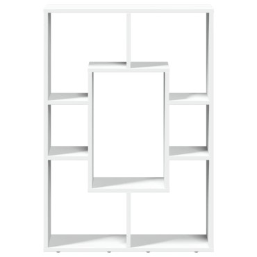 vidaXL Βιβλιοθήκη Λευκή 63x20x90cm από Επεξεργασμένο Ξύλο 1 τεμ.