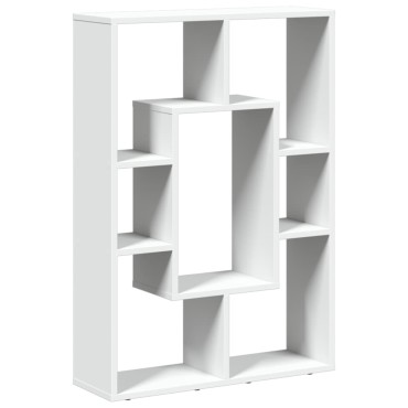 vidaXL Βιβλιοθήκη Λευκή 63x20x90cm από Επεξεργασμένο Ξύλο 1 τεμ.