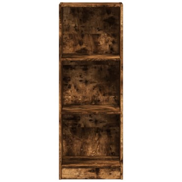 vidaXL Βιβλιοθήκη Καπνιστή Δρυς 40x24x109cm από Επεξεργασμένο Ξύλο 1 τεμ.