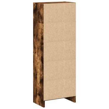 vidaXL Βιβλιοθήκη Καπνιστή Δρυς 40x24x109cm από Επεξεργασμένο Ξύλο 1 τεμ.