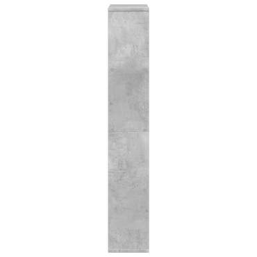 vidaXL Βιβλιοθήκη Γκρι Σκυροδέματος 60x20x120cm Επεξεργ. Ξύλο 1 τεμ.