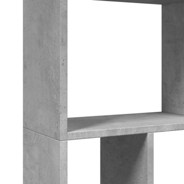 vidaXL Βιβλιοθήκη Γκρι Σκυροδέματος 60x20x120cm Επεξεργ. Ξύλο 1 τεμ.