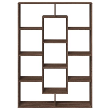 vidaXL Βιβλιοθήκη Καφέ Δρυς 102x29x143cm από Επεξεργασμένο Ξύλο 1 τεμ.