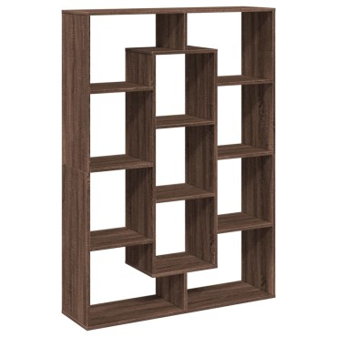 vidaXL Βιβλιοθήκη Καφέ Δρυς 102x29x143cm από Επεξεργασμένο Ξύλο 1 τεμ.