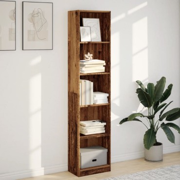 vidaXL Βιβλιοθήκη Όψη Παλαιού Ξύλου 40x24x176cm Επεξεργασμένο Ξύλο 1 τεμ.