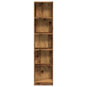 vidaXL Βιβλιοθήκη Όψη Παλαιού Ξύλου 40x24x176cm Επεξεργασμένο Ξύλο 1 τεμ.