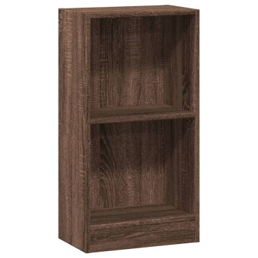 vidaXL Βιβλιοθήκη Καφέ Δρυς 40x24x76cm από Επεξεργασμένο Ξύλο 1 τεμ.