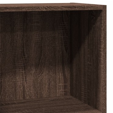 vidaXL Βιβλιοθήκη Καφέ Δρυς 40x24x76cm από Επεξεργασμένο Ξύλο 1 τεμ.
