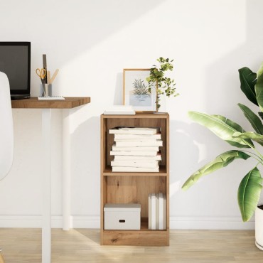 vidaXL Βιβλιοθήκη Αρτισιανή Δρυς 40x24x76cm από Επεξεργασμένο Ξύλο 1 τεμ.