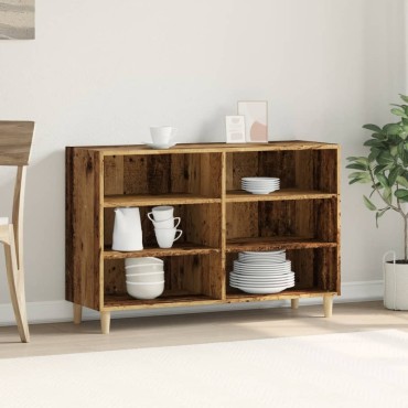 vidaXL Ραφιέρα Όψη Παλαιού Ξύλου 103,5x35x70cm Επεξεργασμένο Ξύλο 1 τεμ.