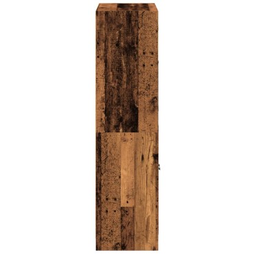 vidaXL Ντουλάπα με Πόρτες Όψη Παλαιού Ξύλου 68x37x142cm Επεξ. Ξύλο 1 τεμ.