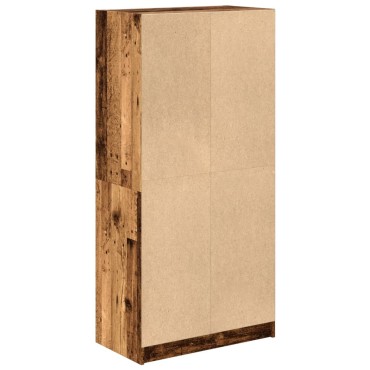 vidaXL Ντουλάπα με Πόρτες Όψη Παλαιού Ξύλου 68x37x142cm Επεξ. Ξύλο 1 τεμ.