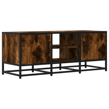 vidaXL Έπιπλο Τηλεόρασης Καπνιστή Δρυς 100x35x41cm Επεξ. Ξύλο/Μέταλλο