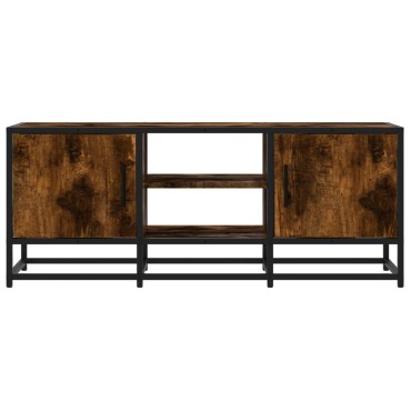 vidaXL Έπιπλο Τηλεόρασης Καπνιστή Δρυς 100x35x41cm Επεξ. Ξύλο/Μέταλλο