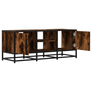 vidaXL Έπιπλο Τηλεόρασης Καπνιστή Δρυς 100x35x41cm Επεξ. Ξύλο/Μέταλλο