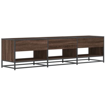 vidaXL Έπιπλο Τηλεόρασης Καφέ Δρυς 180x40x46cm Επεξεργασμένο Ξύλο