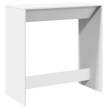 vidaXL Τραπέζι Μπαρ Λευκό 102x50x103,5cm Επεξεργ. Ξύλο 1 τεμ.