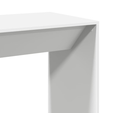 vidaXL Τραπέζι Μπαρ Λευκό 102x50x103,5cm Επεξεργ. Ξύλο 1 τεμ.