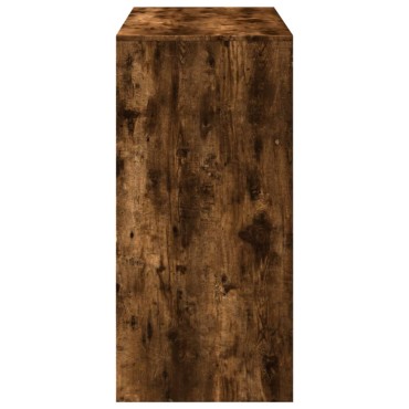 vidaXL Τραπέζι Μπαρ Καπνιστή Δρυς 102x50x103,5cm Επεξεργ. Ξύλο 1 τεμ.