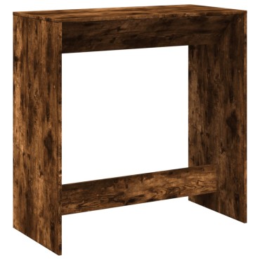 vidaXL Τραπέζι Μπαρ Καπνιστή Δρυς 102x50x103,5cm Επεξεργ. Ξύλο 1 τεμ.