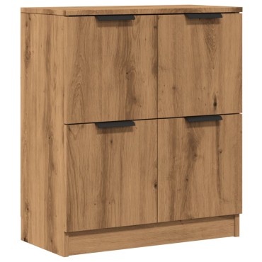 vidaXL Μπουφές Αρτισιανή Δρυς 60x30x70cm από Επεξεργασμένο Ξύλο 1 τεμ.