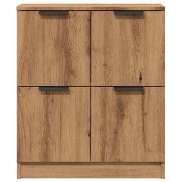 vidaXL Μπουφές Αρτισιανή Δρυς 60x30x70cm από Επεξεργασμένο Ξύλο 1 τεμ.