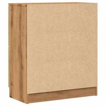 vidaXL Μπουφές Αρτισιανή Δρυς 60x30x70cm από Επεξεργασμένο Ξύλο 1 τεμ.