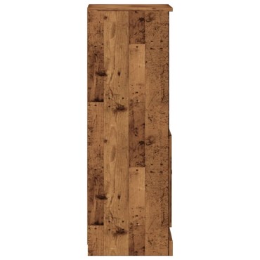 vidaXL Ντουλάπι Όψη Παλαιού Ξύλου 36x35,5x103,5cm Επεξεργασμένο Ξύλο 1 τεμ.
