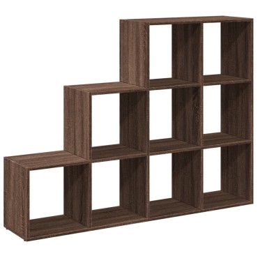 vidaXL Βιβλιοθήκη/Διαχωριστικό Χώρου 3 Επ. 137,5x29x103,5cm Επ. Ξύλο 1 τεμ.