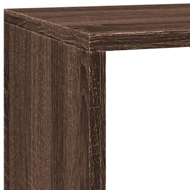 vidaXL Βιβλιοθήκη/Διαχωριστικό Χώρου 3 Επ. 137,5x29x103,5cm Επ. Ξύλο 1 τεμ.