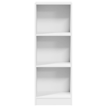 vidaXL Βιβλιοθήκη Λευκή 40x24x109cm από Επεξεργασμένο Ξύλο 1 τεμ.
