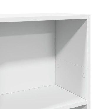 vidaXL Βιβλιοθήκη Λευκή 40x24x109cm από Επεξεργασμένο Ξύλο 1 τεμ.