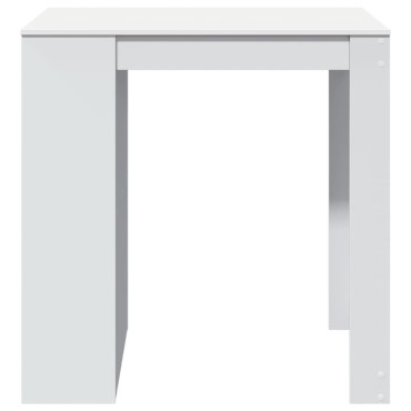 vidaXL Τραπέζι Μπαρ Λευκό 102x70x103,5cm Επεξεργ. Ξύλο 1 τεμ.