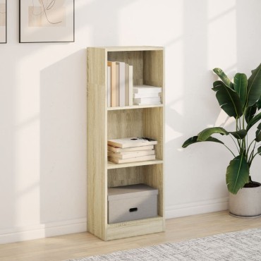 vidaXL Βιβλιοθήκη Sonoma Δρυς 40x24x109cm από Επεξεργασμένο Ξύλο 1 τεμ.