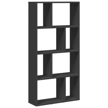 vidaXL Βιβλιοθήκη Μαύρη 60x20x120cm από Επεξεργασμένο Ξύλο 1 τεμ.