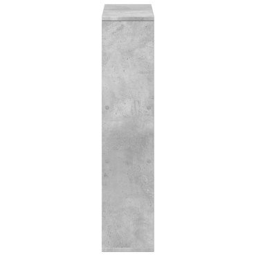vidaXL Βιβλιοθήκη Γκρι Σκυροδέματος 63x20x90cm Επεξεργ. Ξύλο 1 τεμ.