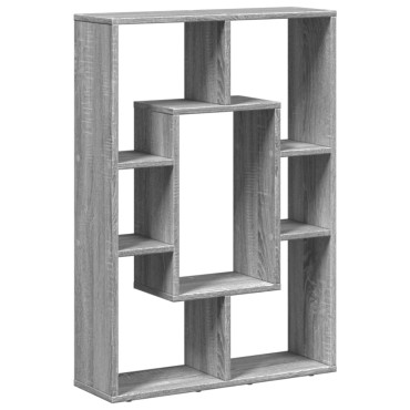 vidaXL Βιβλιοθήκη Γκρι Sonoma 63x20x90cm από Επεξεργ. Ξύλο 1 τεμ.