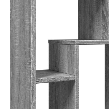 vidaXL Βιβλιοθήκη Γκρι Sonoma 63x20x90cm από Επεξεργ. Ξύλο 1 τεμ.