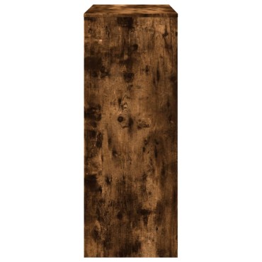 vidaXL Τραπέζι Μπαρ με Ράφια Δρυς 90x40x103,5cm Επεξεργ. Ξύλο 1 τεμ.