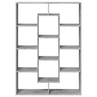 vidaXL Βιβλιοθήκη Γκρι Σκυροδέματος 102x29x143cm Επεξεργασμένο Ξύλο 1 τεμ.