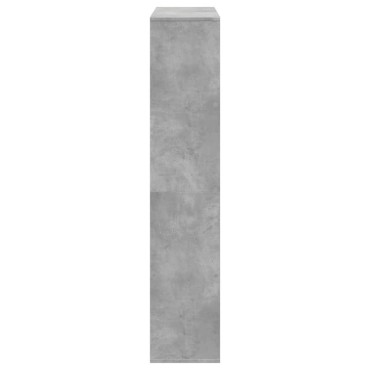 vidaXL Βιβλιοθήκη Γκρι Σκυροδέματος 102x29x143cm Επεξεργασμένο Ξύλο 1 τεμ.