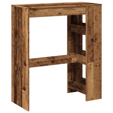 vidaXL Τραπέζι Μπαρ με Ράγες 90x40x103,5cm Επεξεργ. Ξύλο 1 τεμ.
