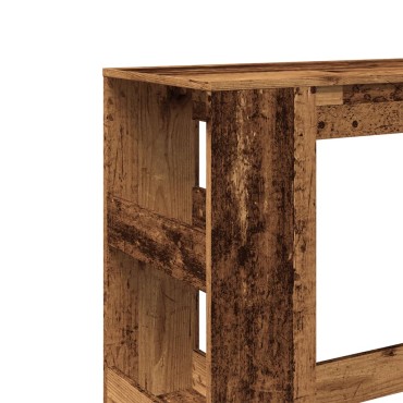 vidaXL Τραπέζι Μπαρ με Ράγες 90x40x103,5cm Επεξεργ. Ξύλο 1 τεμ.