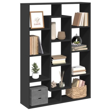 vidaXL Βιβλιοθήκη Μαύρο 102x29x143cm από Επεξεργασμένο Ξύλο 1 τεμ.
