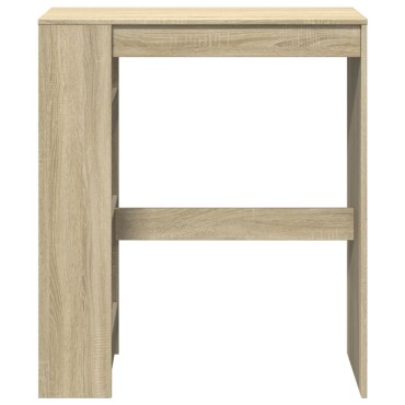 vidaXL Τραπέζι Μπαρ με Ράγες Sonoma Δρυς 90x40x103,5cm Επεξεργ. Ξύλο 1 τεμ.