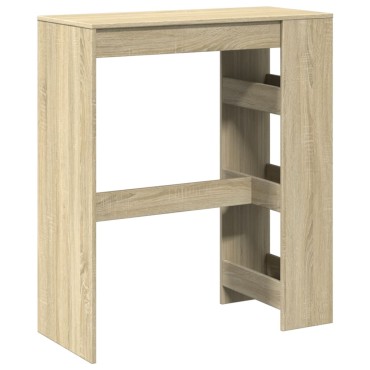 vidaXL Τραπέζι Μπαρ με Ράγες Sonoma Δρυς 90x40x103,5cm Επεξεργ. Ξύλο 1 τεμ.
