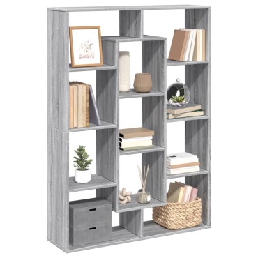 vidaXL Βιβλιοθήκη Γκρι Sonoma 102x29x143cm από Επεξεργασμένο Ξύλο 1 τεμ.