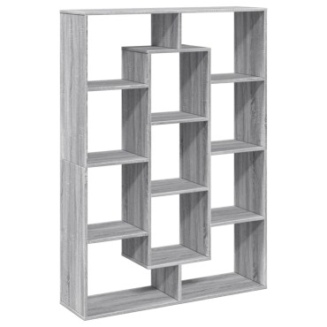 vidaXL Βιβλιοθήκη Γκρι Sonoma 102x29x143cm από Επεξεργασμένο Ξύλο 1 τεμ.