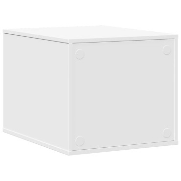 vidaXL Τουαλέτα Γάτας Περίφραξη Λευκό 47x59x42 εκ. Επεξεργασμ. Ξύλο